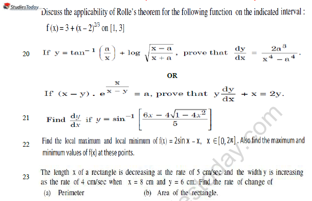 CBSE Class 12 Mathematics Question Paper 2022 Set B Solved